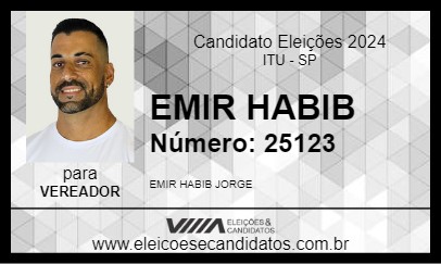 Candidato EMIR HABIB 2024 - ITU - Eleições