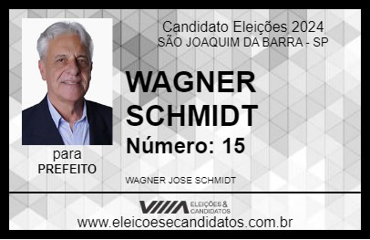 Candidato SCHMIDT 2024 - SÃO JOAQUIM DA BARRA - Eleições