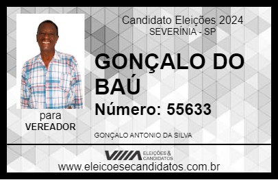 Candidato GONÇALO DO BAÚ 2024 - SEVERÍNIA - Eleições