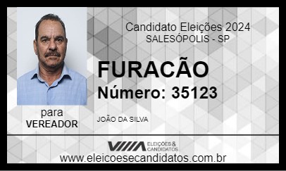 Candidato FURACÃO 2024 - SALESÓPOLIS - Eleições