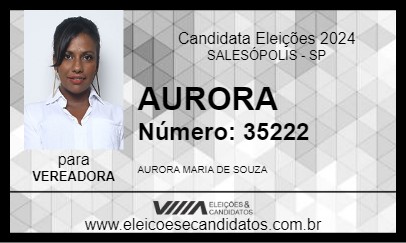 Candidato AURORA 2024 - SALESÓPOLIS - Eleições