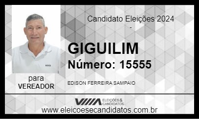 Candidato GIGUILIM 2024 - NOVA EUROPA - Eleições