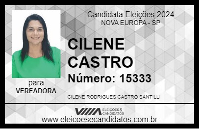 Candidato CILENE CASTRO 2024 - NOVA EUROPA - Eleições