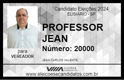 Candidato PROFESSOR JEAN 2024 - ELISIÁRIO - Eleições