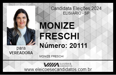 Candidato MONIZE FRESCHI 2024 - ELISIÁRIO - Eleições