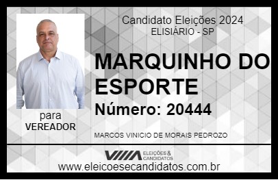 Candidato MARQUINHO DO ESPORTE 2024 - ELISIÁRIO - Eleições