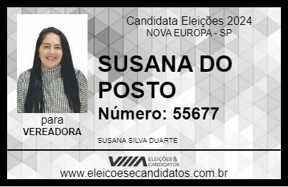 Candidato SUSANA DO POSTO 2024 - NOVA EUROPA - Eleições