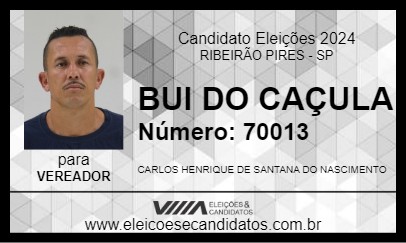 Candidato BUI DO CAÇULA 2024 - RIBEIRÃO PIRES - Eleições