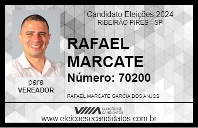 Candidato RAFAEL MARCATE 2024 - RIBEIRÃO PIRES - Eleições