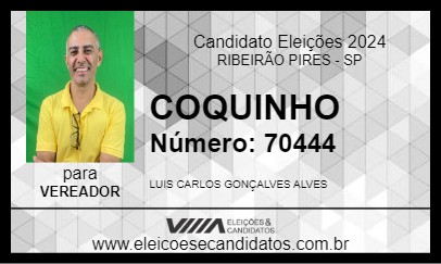 Candidato COQUINHO 2024 - RIBEIRÃO PIRES - Eleições