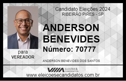 Candidato ANDERSON BENEVIDES 2024 - RIBEIRÃO PIRES - Eleições