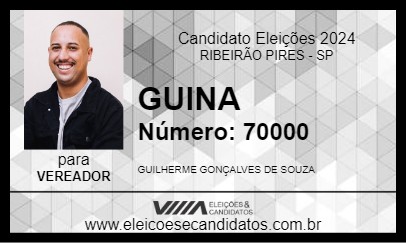 Candidato GUINA 2024 - RIBEIRÃO PIRES - Eleições