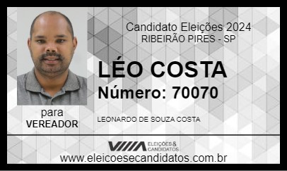 Candidato LÉO COSTA 2024 - RIBEIRÃO PIRES - Eleições