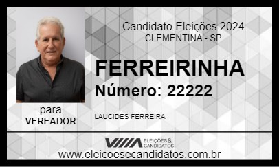 Candidato FERREIRINHA 2024 - CLEMENTINA - Eleições