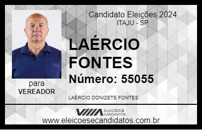 Candidato LAÉRCIO FONTES 2024 - ITAJU - Eleições