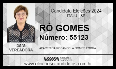 Candidato RÔ GOMES 2024 - ITAJU - Eleições