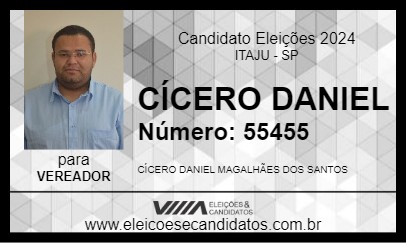 Candidato CÍCERO DANIEL 2024 - ITAJU - Eleições