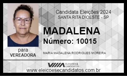 Candidato MADALENA 2024 - SANTA RITA D\OESTE - Eleições