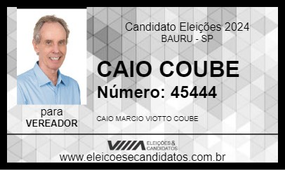 Candidato CAIO COUBE 2024 - BAURU - Eleições