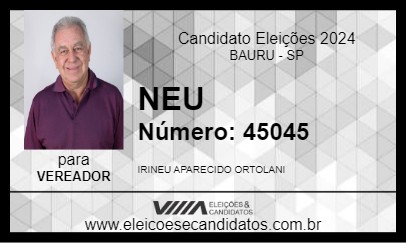 Candidato NEU 2024 - BAURU - Eleições