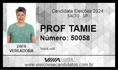 Candidato PROF TAMIE 2024 - SALTO - Eleições