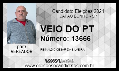 Candidato VEIO DO PT 2024 - CAPÃO BONITO - Eleições