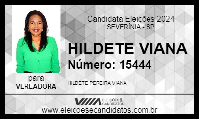 Candidato HILDETE VIANA 2024 - SEVERÍNIA - Eleições