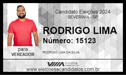 Candidato RODRIGO LIMA 2024 - SEVERÍNIA - Eleições