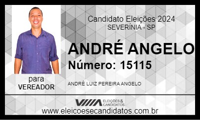 Candidato ANDRÉ ANGELO 2024 - SEVERÍNIA - Eleições