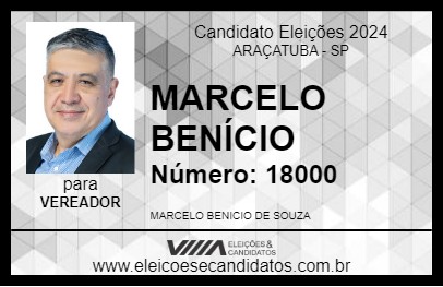 Candidato MARCELO BENÍCIO 2024 - ARAÇATUBA - Eleições