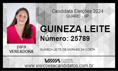 Candidato GUINEZA LEITE 2024 - GUAREÍ - Eleições