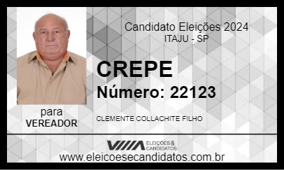 Candidato CREPE 2024 - ITAJU - Eleições