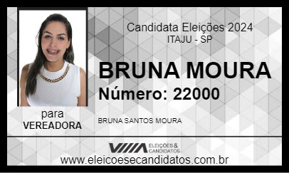 Candidato BRUNA MOURA 2024 - ITAJU - Eleições