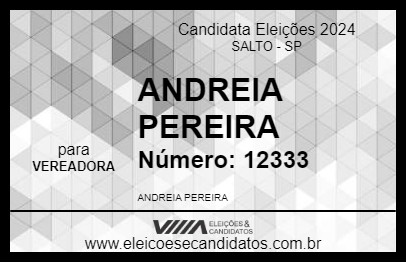 Candidato ANDREIA PEREIRA 2024 - SALTO - Eleições