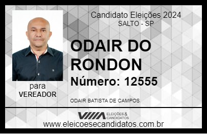 Candidato ODAIR DO RONDON 2024 - SALTO - Eleições