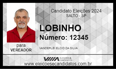 Candidato LOBINHO 2024 - SALTO - Eleições