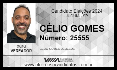 Candidato CÉLIO GOMES 2024 - JUQUIÁ - Eleições