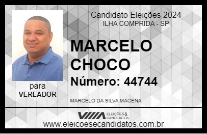 Candidato MARCELO CHOCO 2024 - ILHA COMPRIDA - Eleições