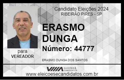 Candidato ERASMO DUNGA 2024 - RIBEIRÃO PIRES - Eleições