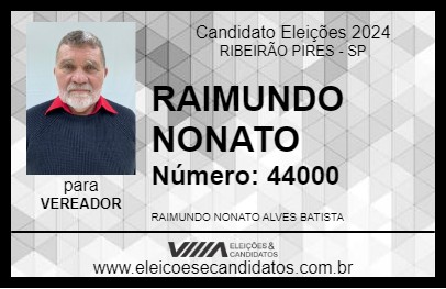 Candidato RAIMUNDO NONATO 2024 - RIBEIRÃO PIRES - Eleições