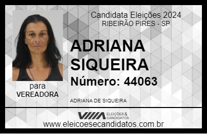 Candidato ADRIANA SIQUEIRA 2024 - RIBEIRÃO PIRES - Eleições