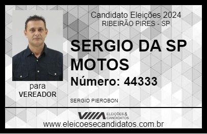 Candidato SERGIO DA SP MOTOS 2024 - RIBEIRÃO PIRES - Eleições