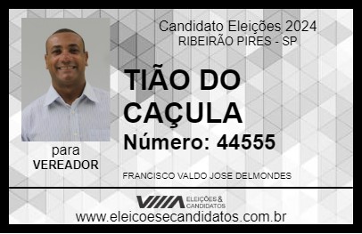 Candidato TIÃO DO CAÇULA 2024 - RIBEIRÃO PIRES - Eleições