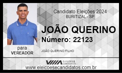 Candidato JOÃO QUERINO 2024 - BURITIZAL - Eleições