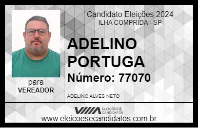 Candidato ADELINO PORTUGA 2024 - ILHA COMPRIDA - Eleições