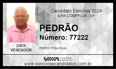 Candidato PEDRÃO 2024 - ILHA COMPRIDA - Eleições