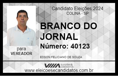 Candidato BRANCO DO JORNAL 2024 - COLINA - Eleições