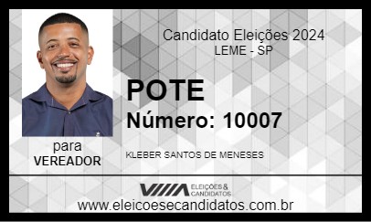 Candidato POTE 2024 - LEME - Eleições