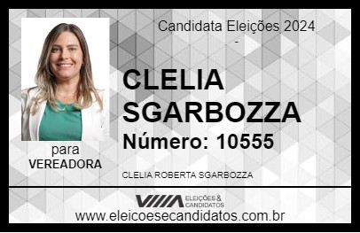 Candidato CLELIA SGARBOZZA 2024 - LEME - Eleições