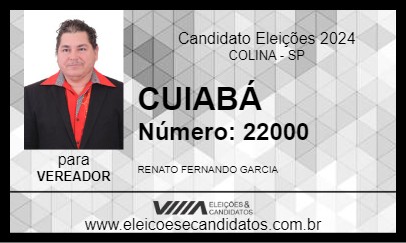 Candidato CUIABÁ 2024 - COLINA - Eleições